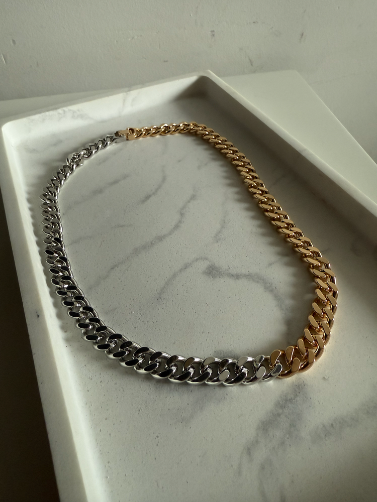 Mixed Metals Chain Necklace
