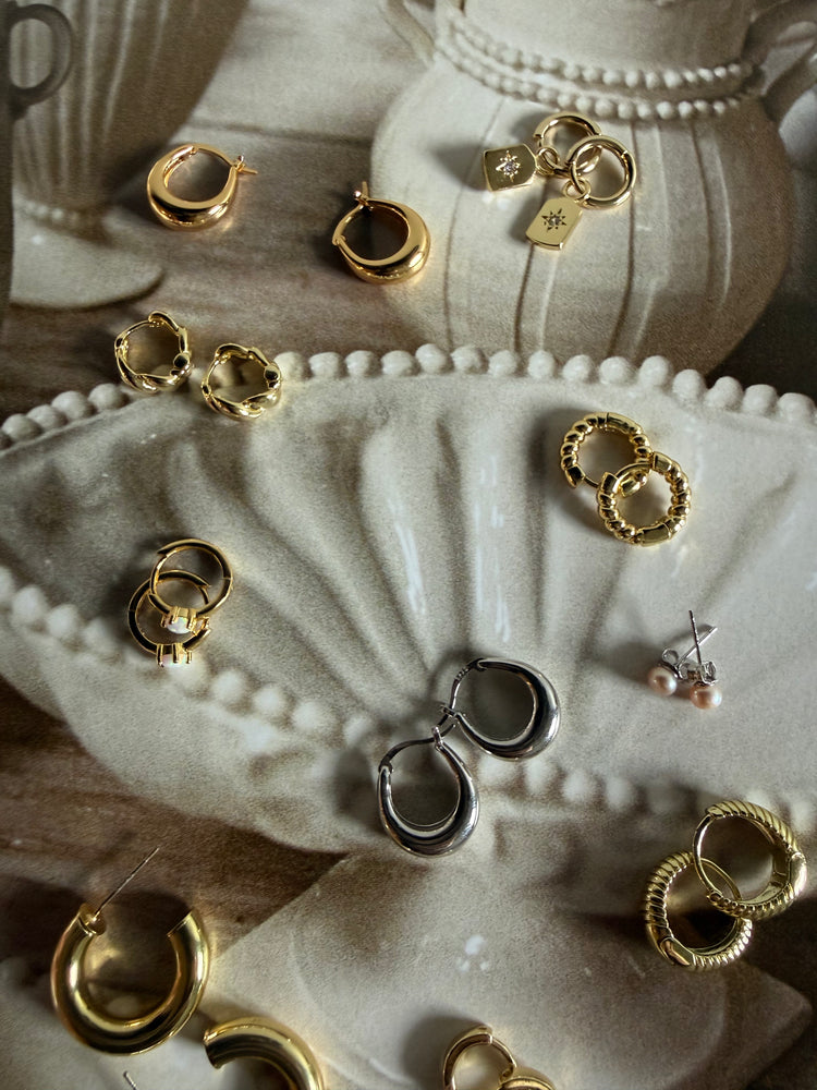 Opal Gold Hoop Keepers