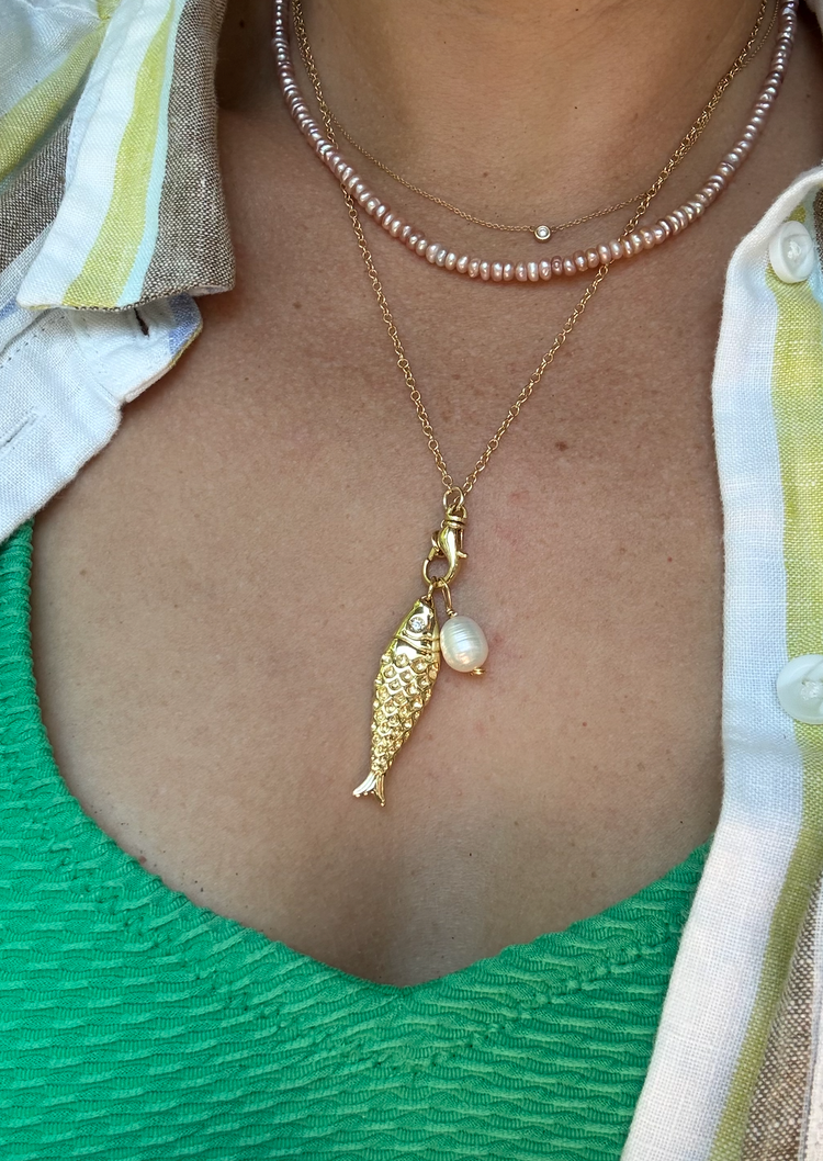 Poisson Charm Stacking Necklace