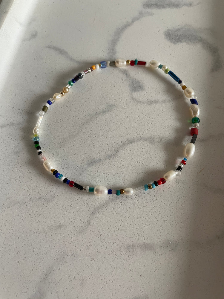 Rainbow Pearl Anklet